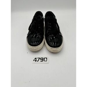 Boy London Mens Black Patent Leather Low Top Sneakers White Sole Size 27 US 9